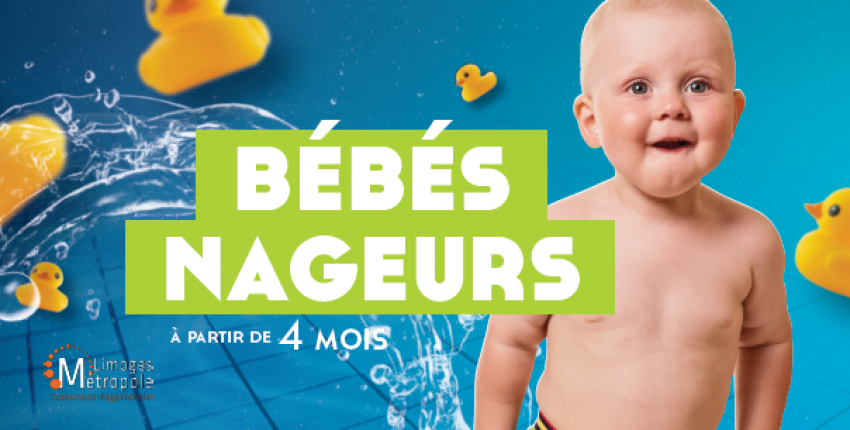 Bébés nageurs à l'Aquapolis à Limoges | 4 mois - 5ans