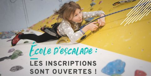 Les inscriptions du trimestre sont ouvertes pour l'école d'escalade Climb Up à Limoges