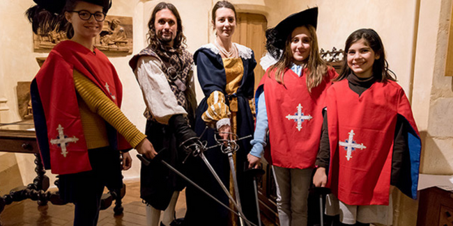 Atelier Mousquetaire "Epées au poing" pour les enfants au Château des Milandes à Castelnaud-la-Chapelle