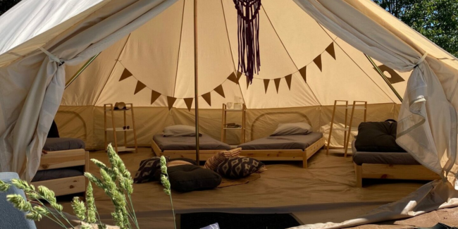 Camping insolite à la ferme du Rucher Ân'imé à Cieux