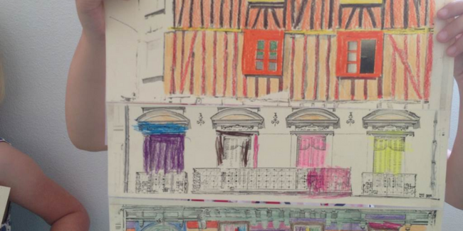 Visite-atelier "Ravalement de façades !" à Limoges pour les 4-6 ans "Ravalement de façades", atelier enfant à Limoges