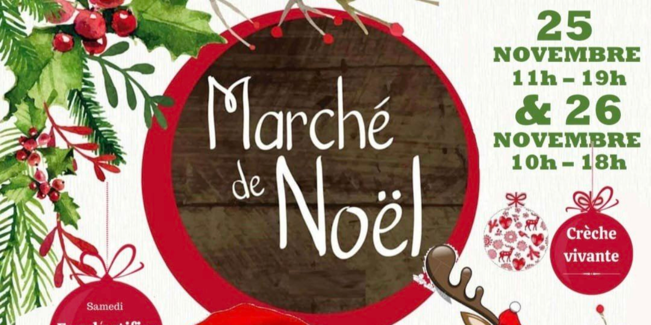 Marché de Noël à Crocq près d'Aubusson