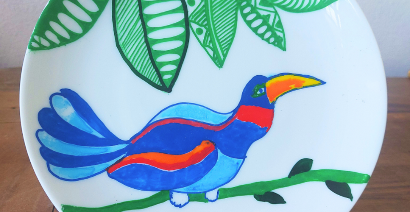 Atelier peinture "Jungle et toucans" au Musée national Adrien Dubouché à Limoges (87)