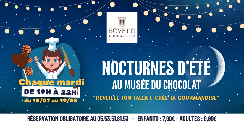 Nocturnes de l'été au Musée du Chocolat Bovetti à Terrasson-Lavilledieu (24)