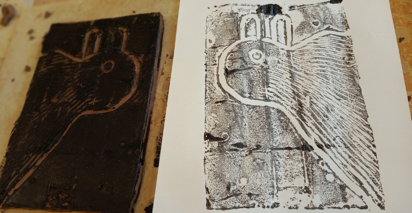Atelier "Tuilo-gravure", à l'Atelier Musée de la Terre à Saint-Hilaire-les-Places (87)