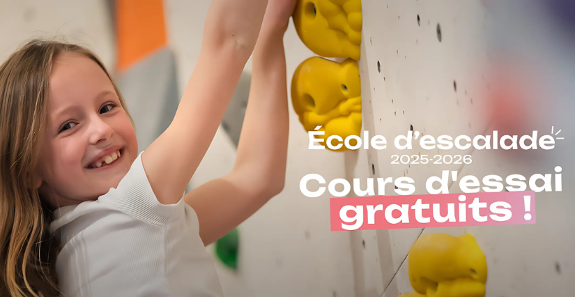 Cours d’essai gratuit pour les 8/10 ans chez Climb Up à Limoges