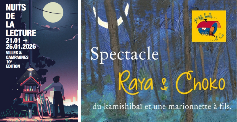 Spectacle "Raya et Choko", dans le cadre des Nuits de la lecture, à la Médiathèque de Varetz (19)