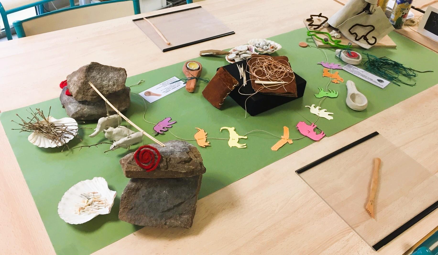 Atelier "Paléo Déco" au Musée National de Préhistoire aux Eyzies (24)