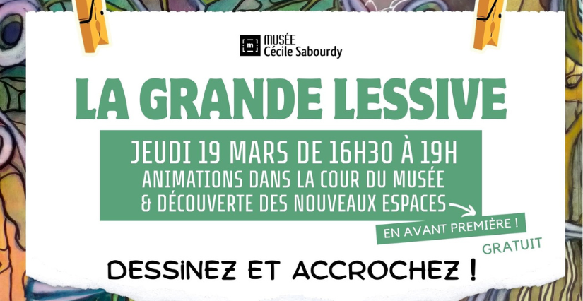 La Grande Lessive au Musée Cécile Sabourdy (87)