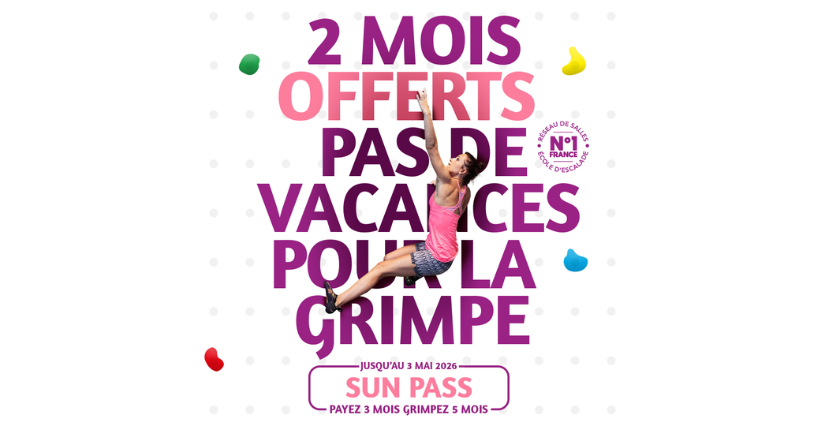 Profitez du Sun Pass à Climb Up Limoges (87) !