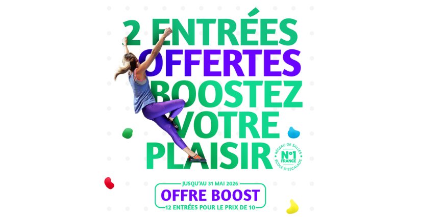 Bon plan grimpe : 12 entrées pour le prix de 10 à Climb Up Limoges !
