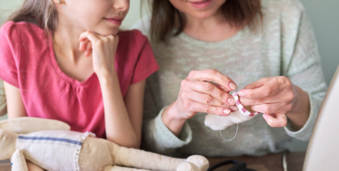 Atelier couture à l'Espace Familles à Limoges